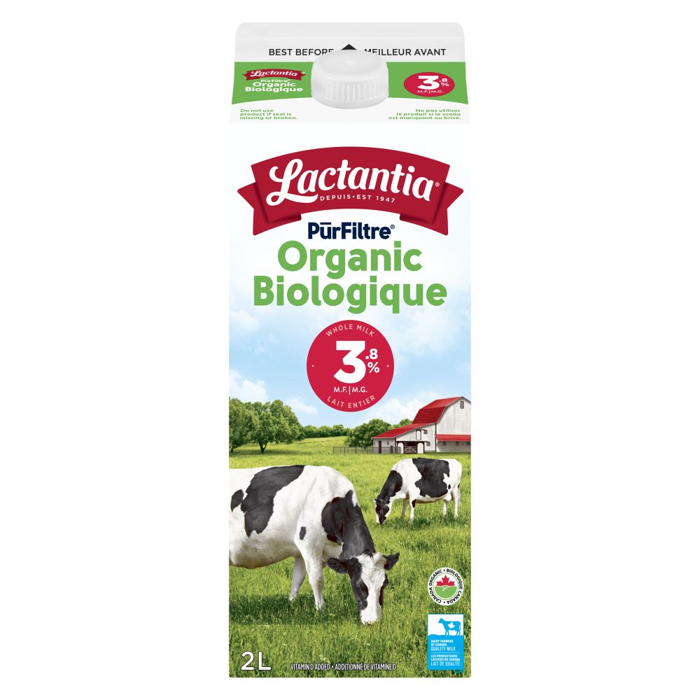 3.8% PurFiltre Organic Whole Milk - Corrugate