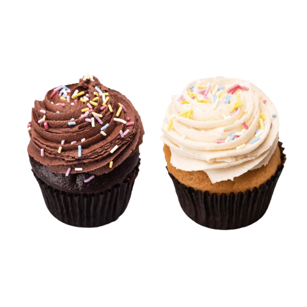 Vanilla and Chocolate Cupcake 2-pack