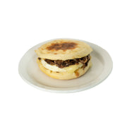 Roasted Mushroom, Egg, Asiago Breakfast Sandwich