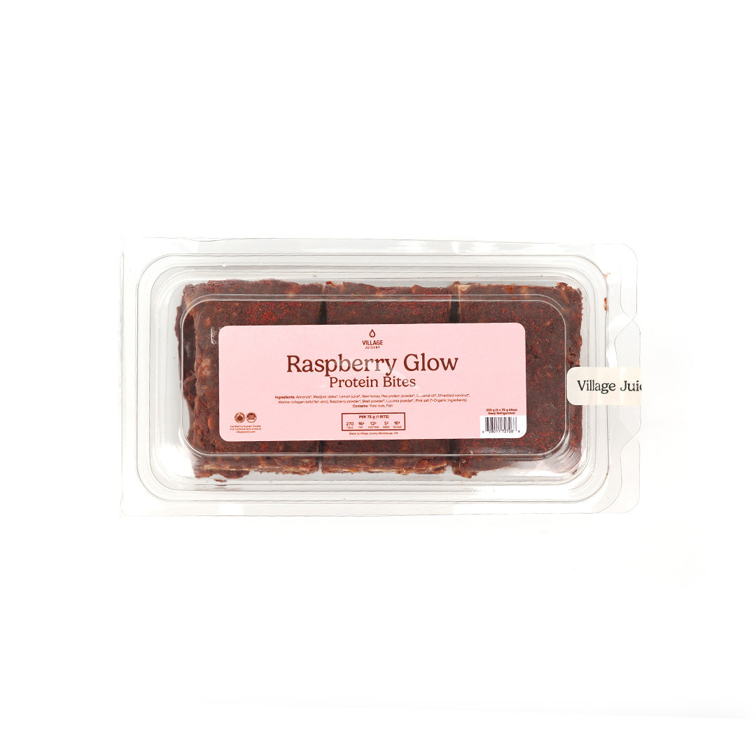 Raspberry Glow Protein Bites