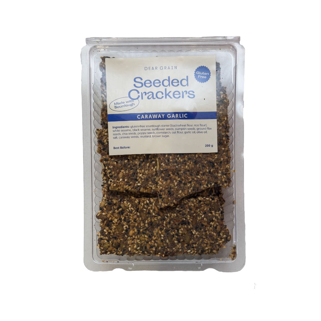 Seeded Crackers Caraway Garlic